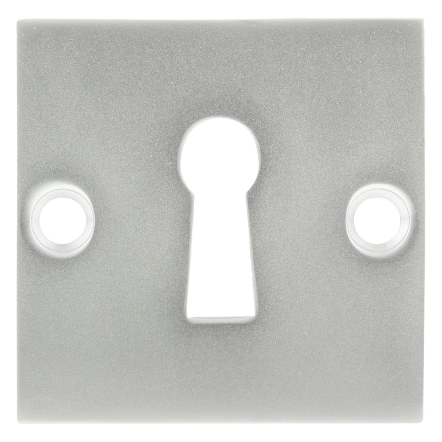 Impresso vierkant rozet Klaviersleutel Aluminium F1 1