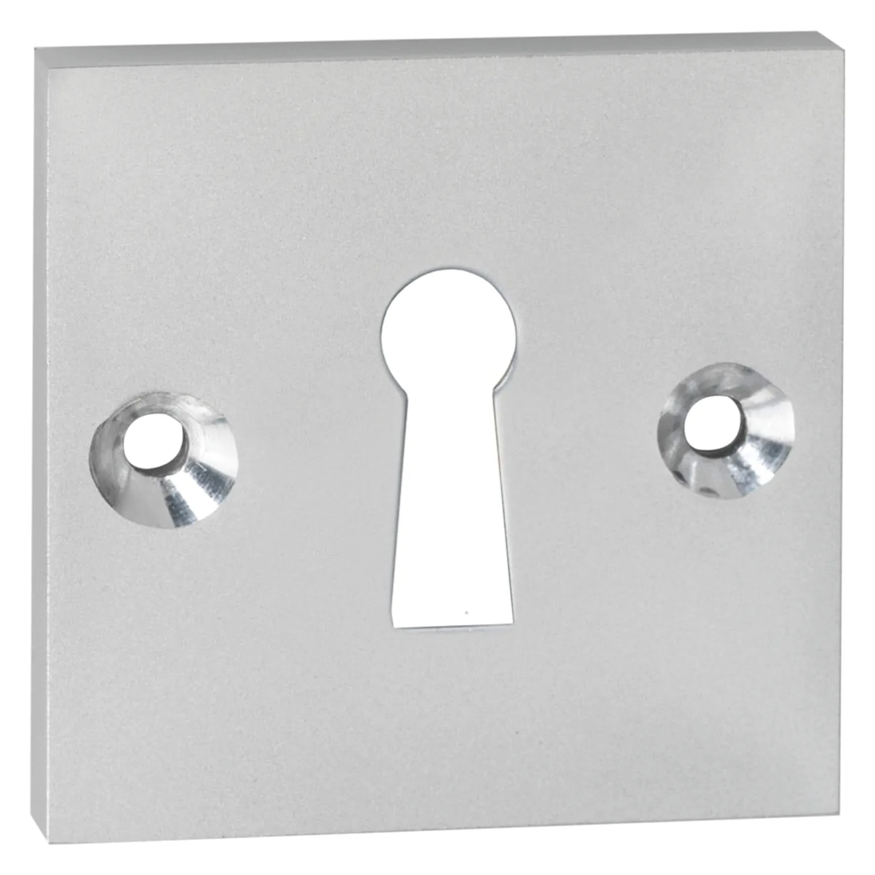 Impresso vierkant rozet Klaviersleutel Aluminium F1