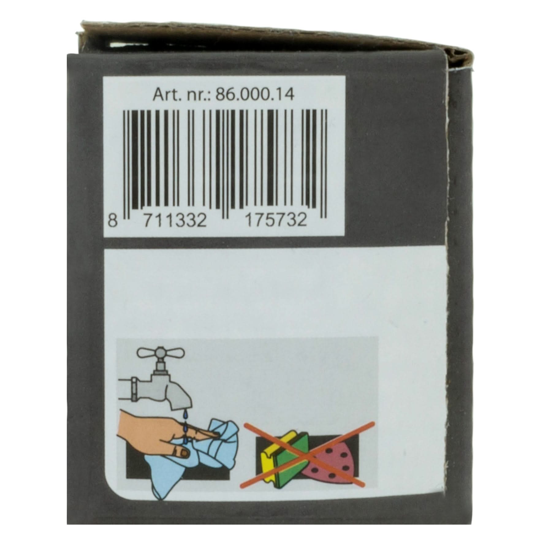 Impresso vierkant rozet Klaviersleutel RVS geborsteld 12