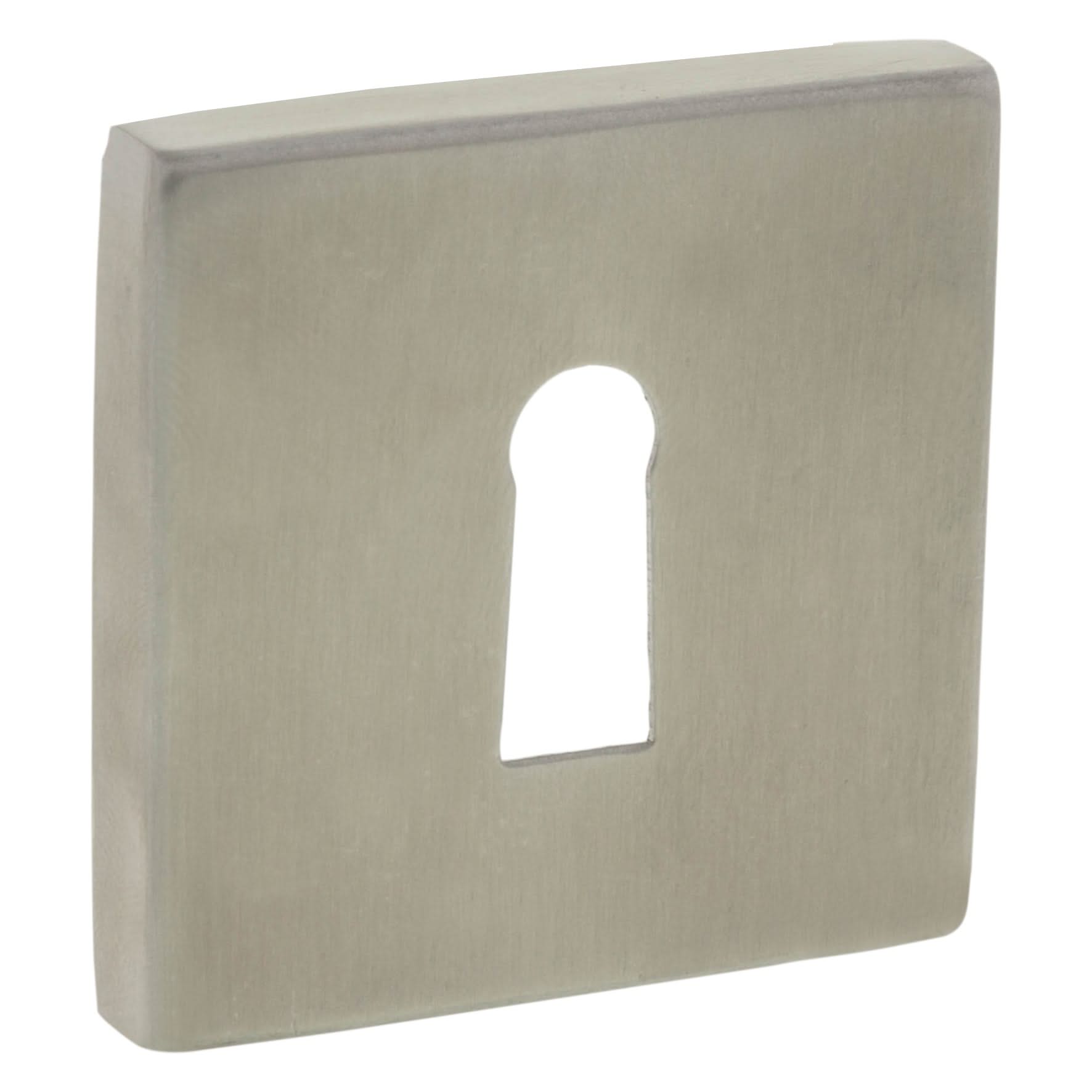 Impresso vierkant rozet Klaviersleutel RVS geborsteld 6