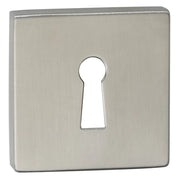 Impresso vierkant rozet Klaviersleutel RVS geborsteld