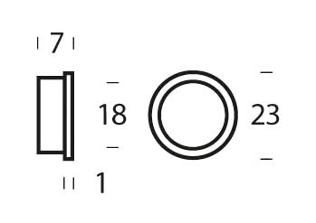 Intersteel 10 Nylon ringen 20mm 18 mm bruin 1