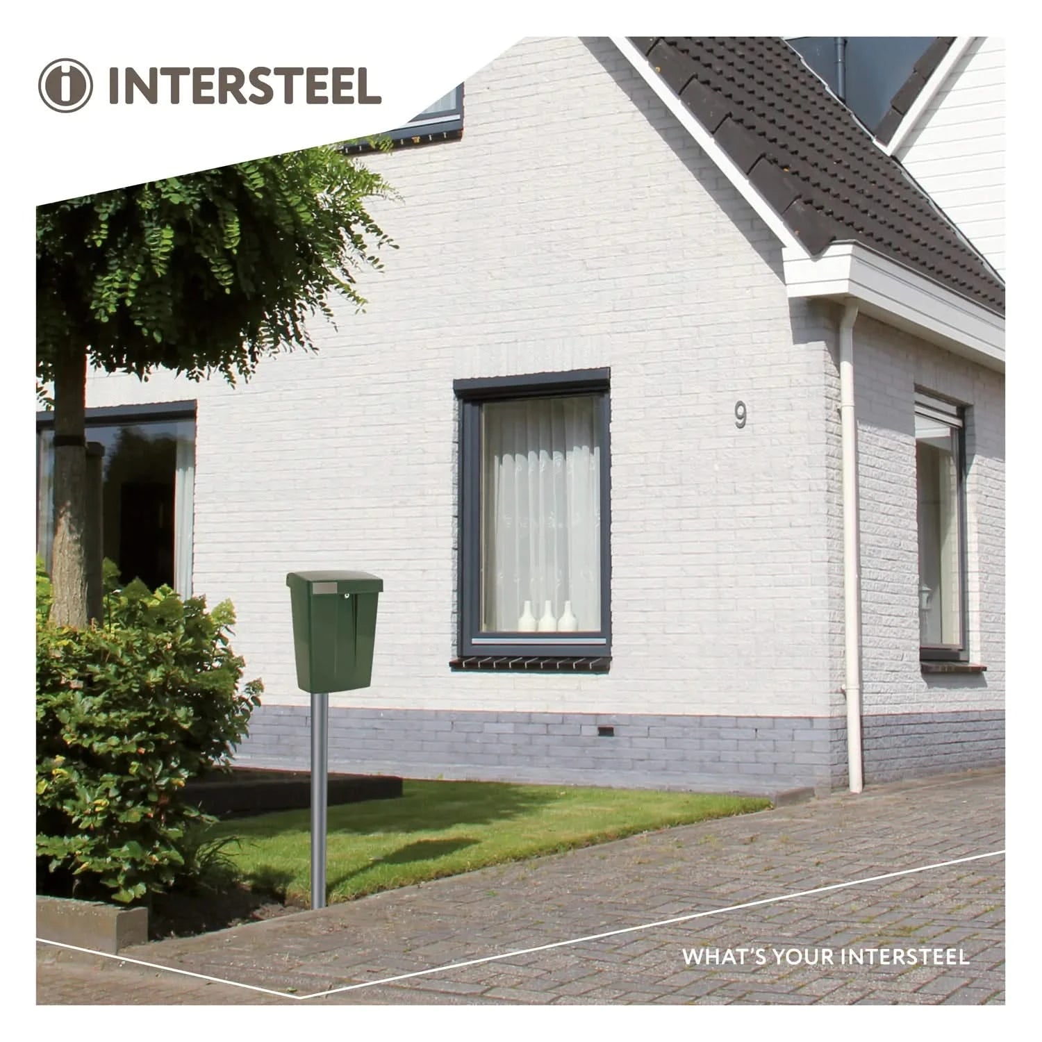Intersteel Brievenbus groen 2