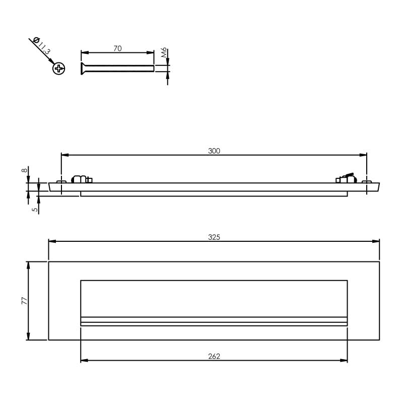 Intersteel Brievenbus met klepregenrand chroom mat 1