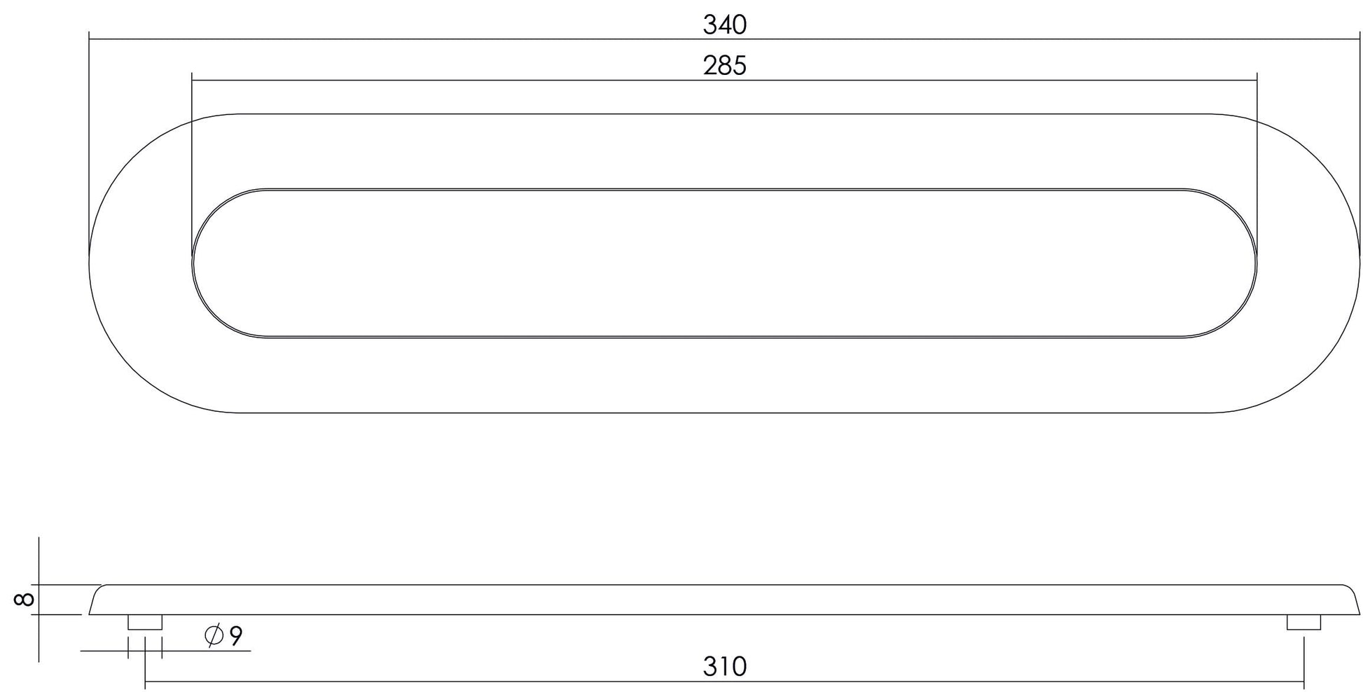 Intersteel Brievenbus ovaal met veer rvs geborsteld 1
