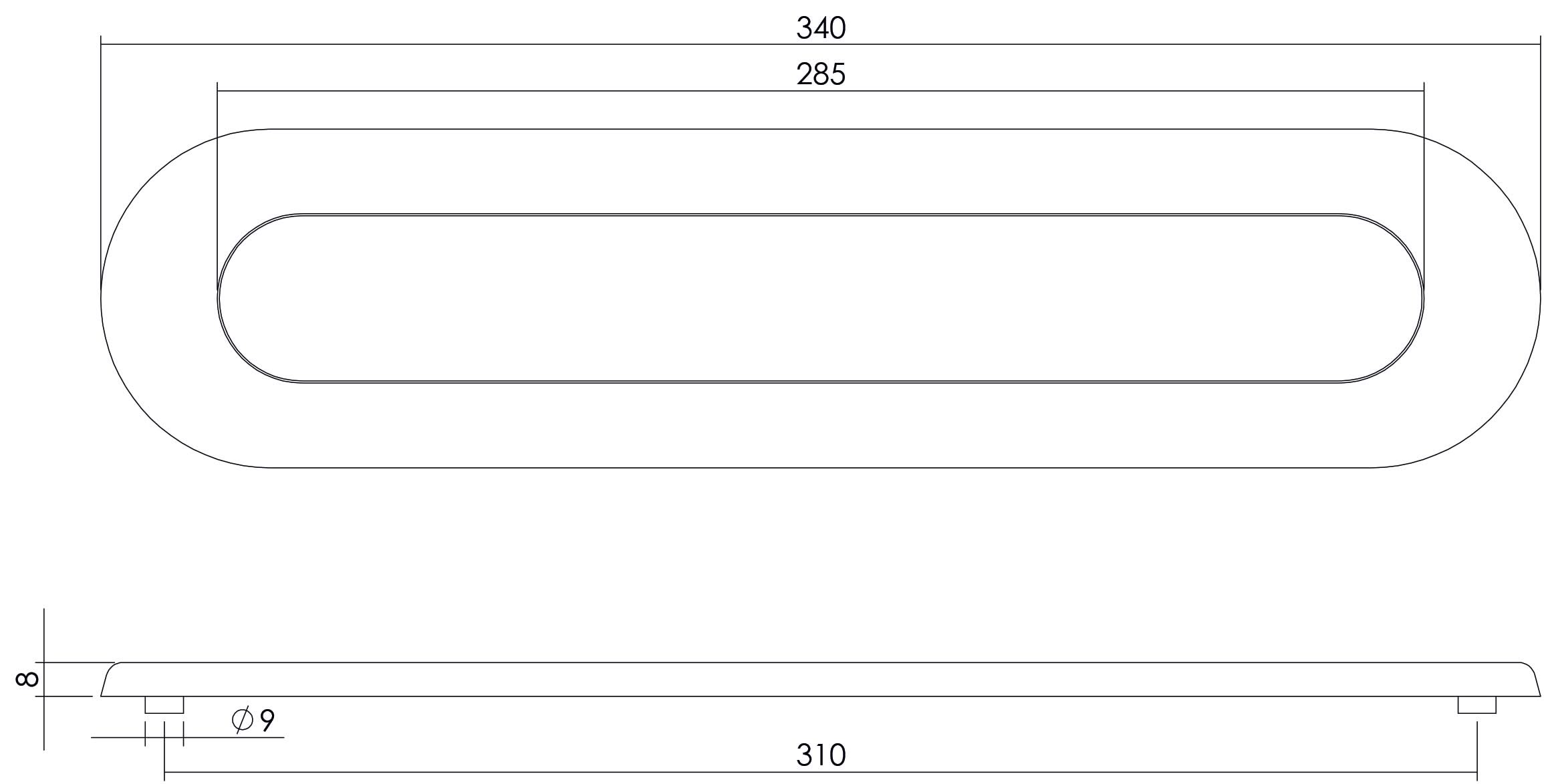 Intersteel Brievenbus ovaal met veer rvs geborsteld 1