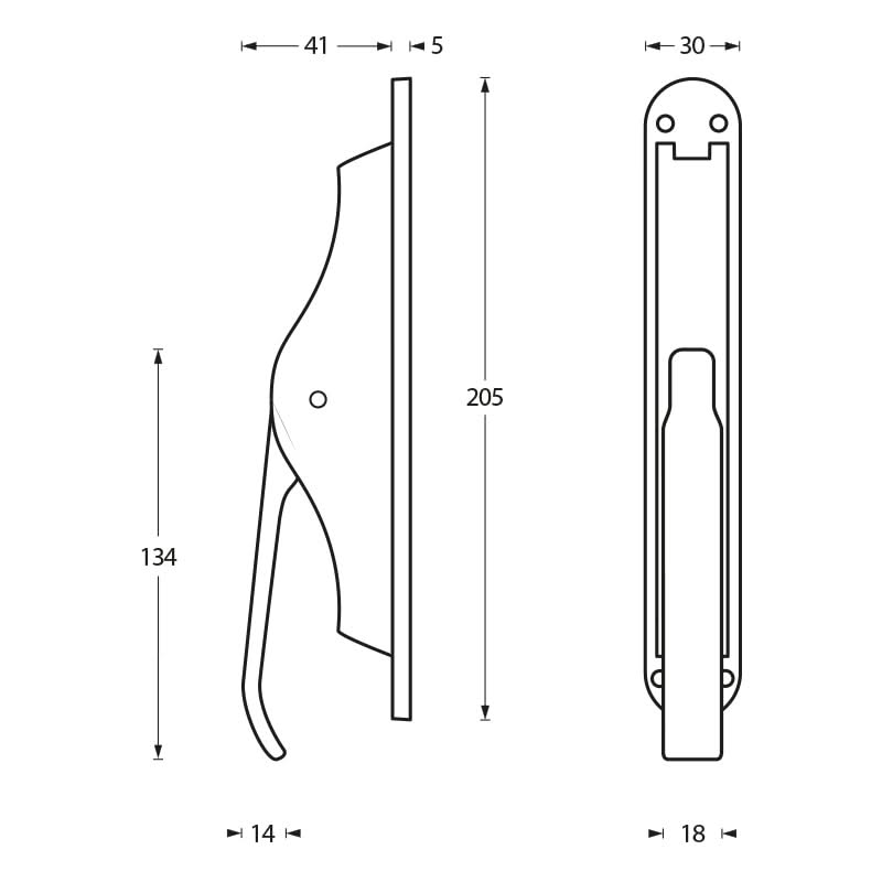 Intersteel Deurespagnolet chroom 1