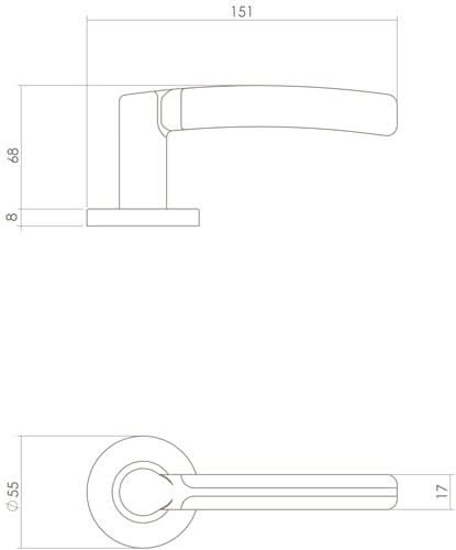 Intersteel Deurkruk Bas Konig Elegant Fusion rvs geborsteld 1