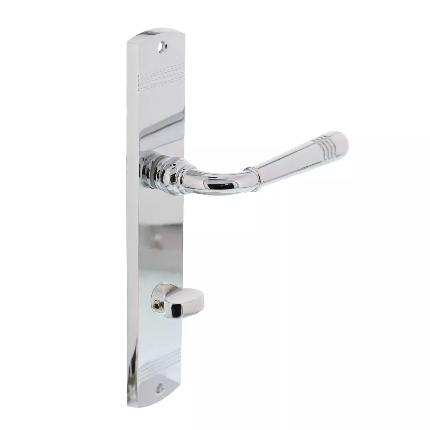 Intersteel Deurkruk Helena op schild 235x45x8 mm chroom - Deurbeslag-expert