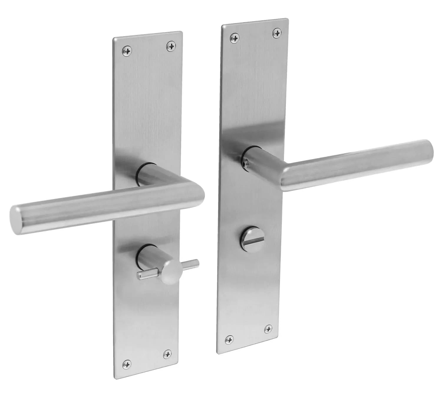 Intersteel Deurkruk Jura met schild 250x55x2mm rvs geborsteld - Deurbeslag-expert