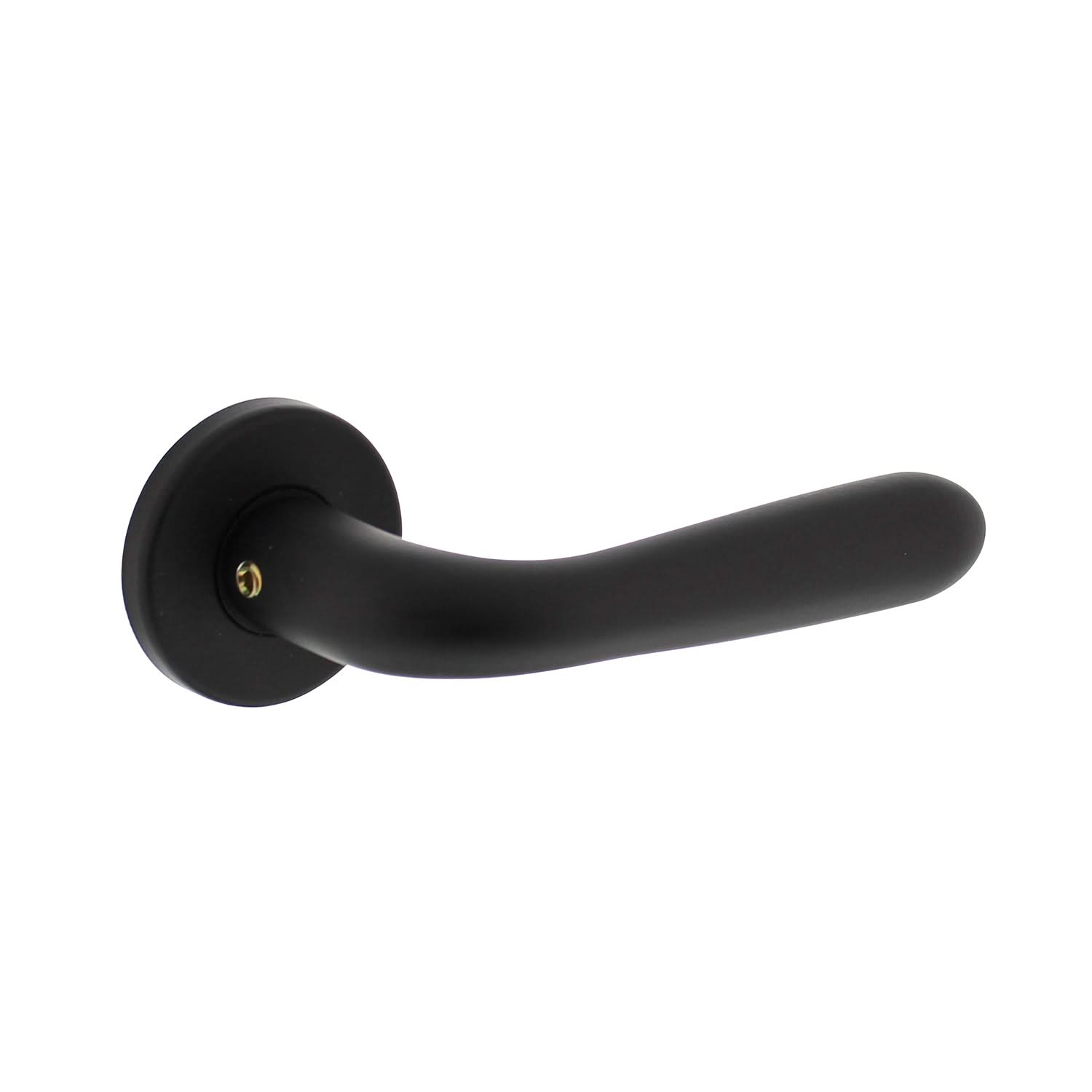 Intersteel Deurkruk Merredin op rozet o50x7 mm aluminium zwart