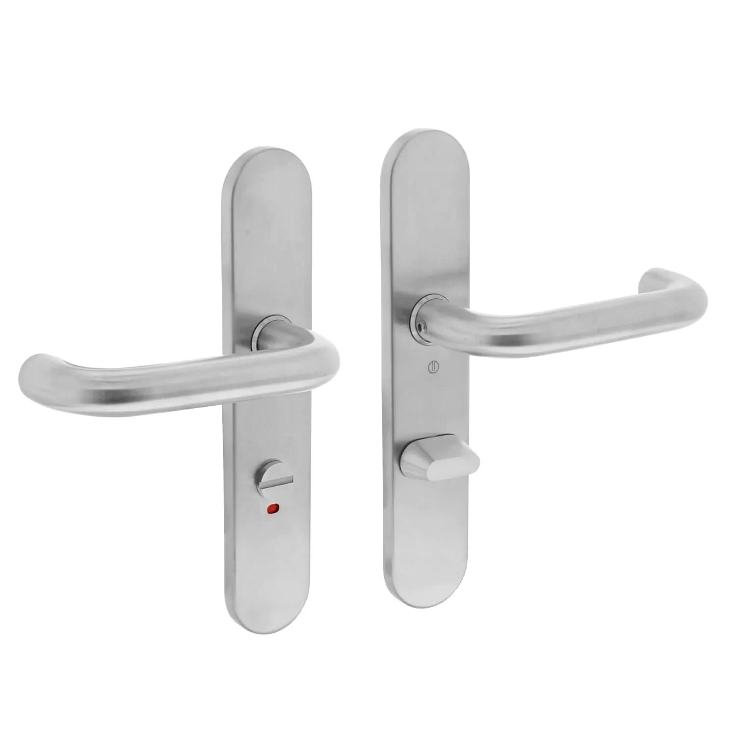 Intersteel Deurkruk Rond op schild rvs geborsteld - Deurbeslag-expert