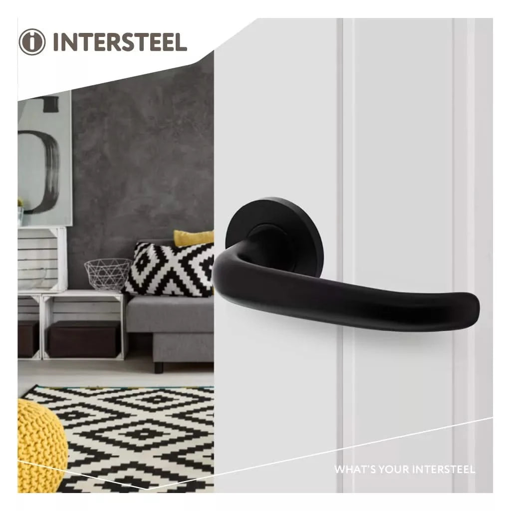 Intersteel Deurkruk Sabel op ronde rozet o55x8mm 2