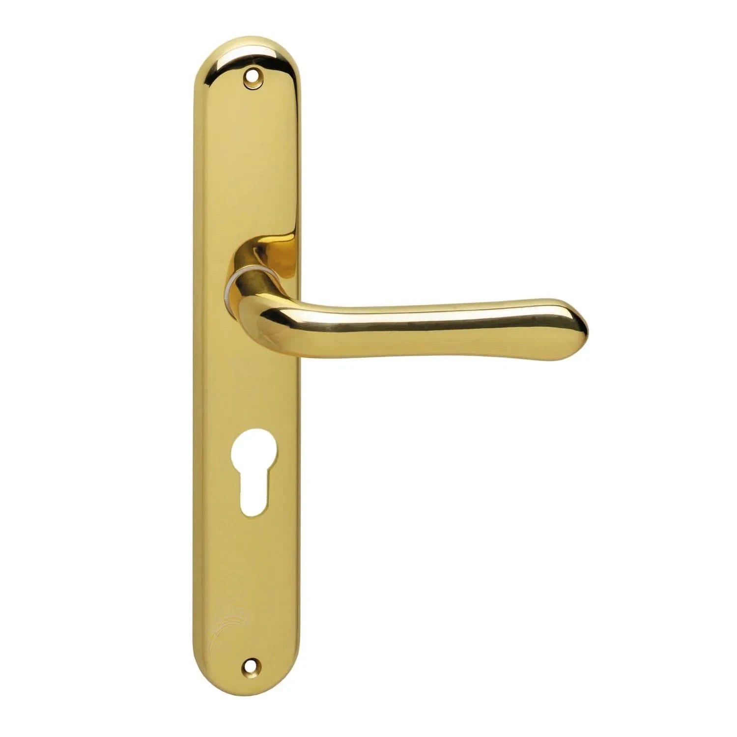 Intersteel Deurkruk Saturnus op schild messing gelakt - Deurbeslag-expert