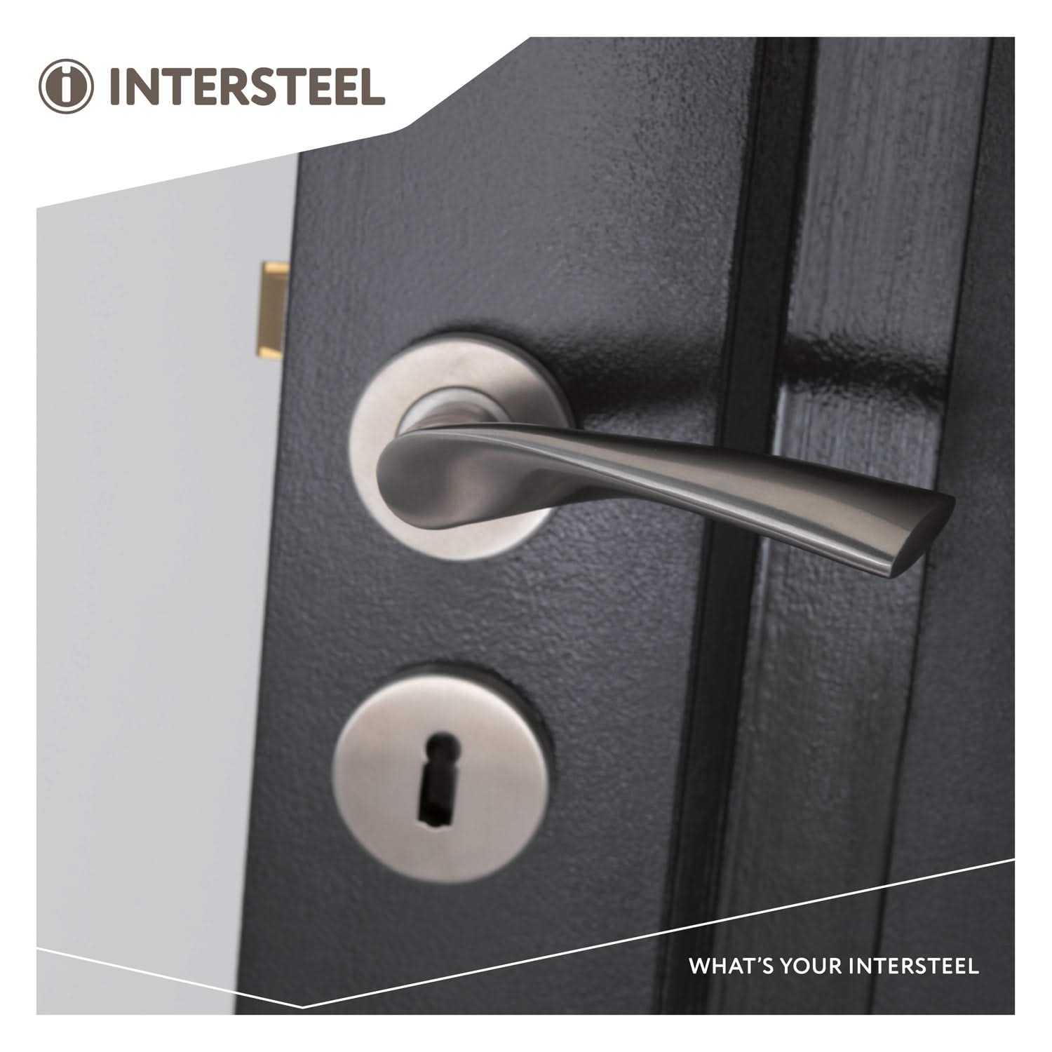 Intersteel Deurkruk Vlinder op rozet met 7 mm nok rvs geborsteld 2