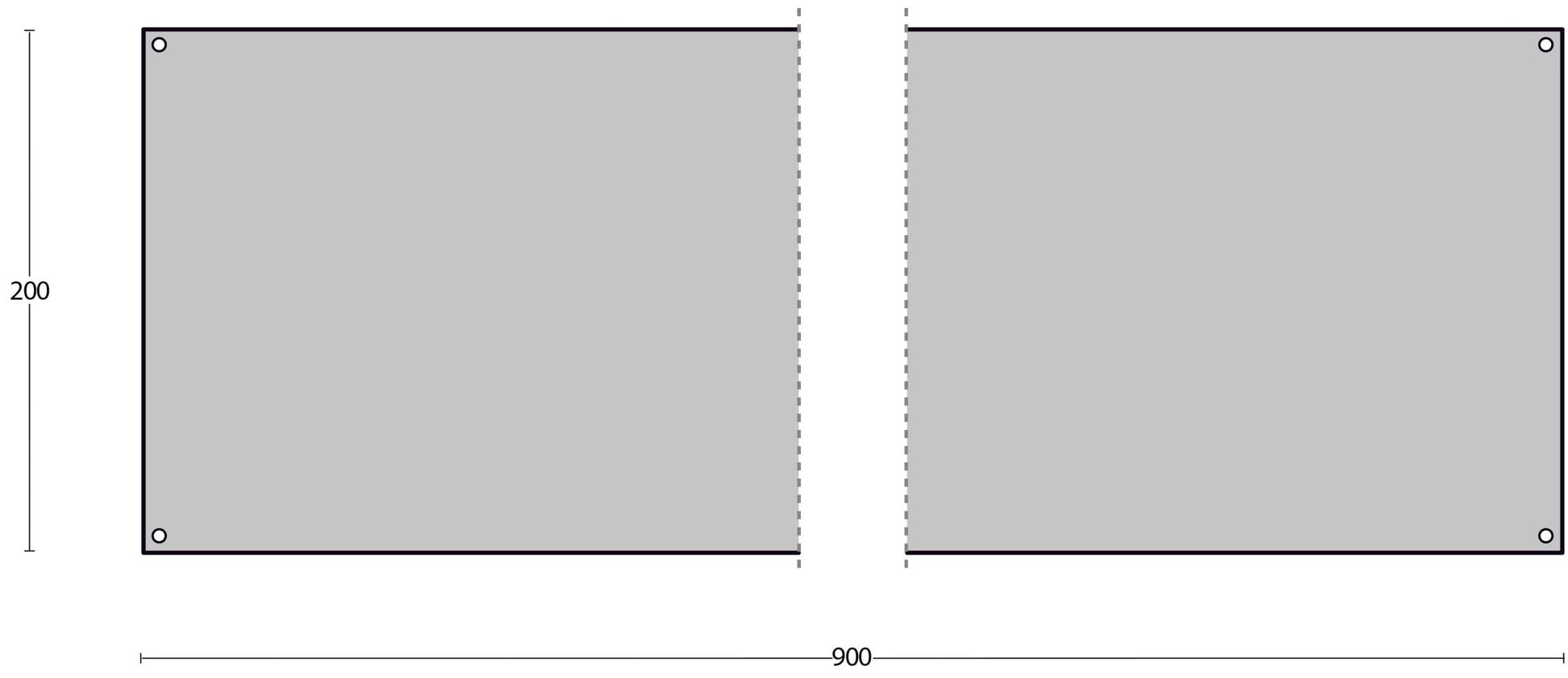 Intersteel Deurplaat 200 x 900 mm rvs geborsteld 1