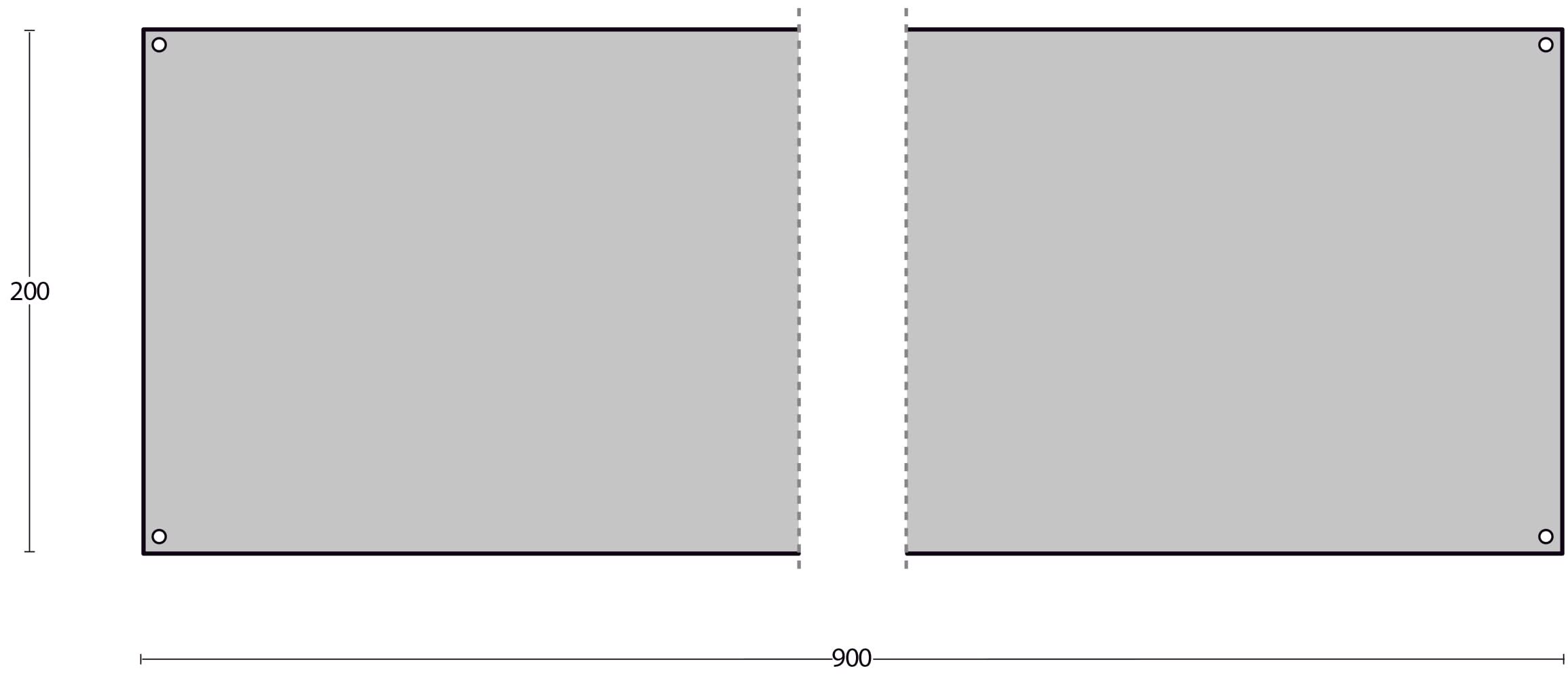 Intersteel Deurplaat 200 x 900 mm rvs geborsteld 1