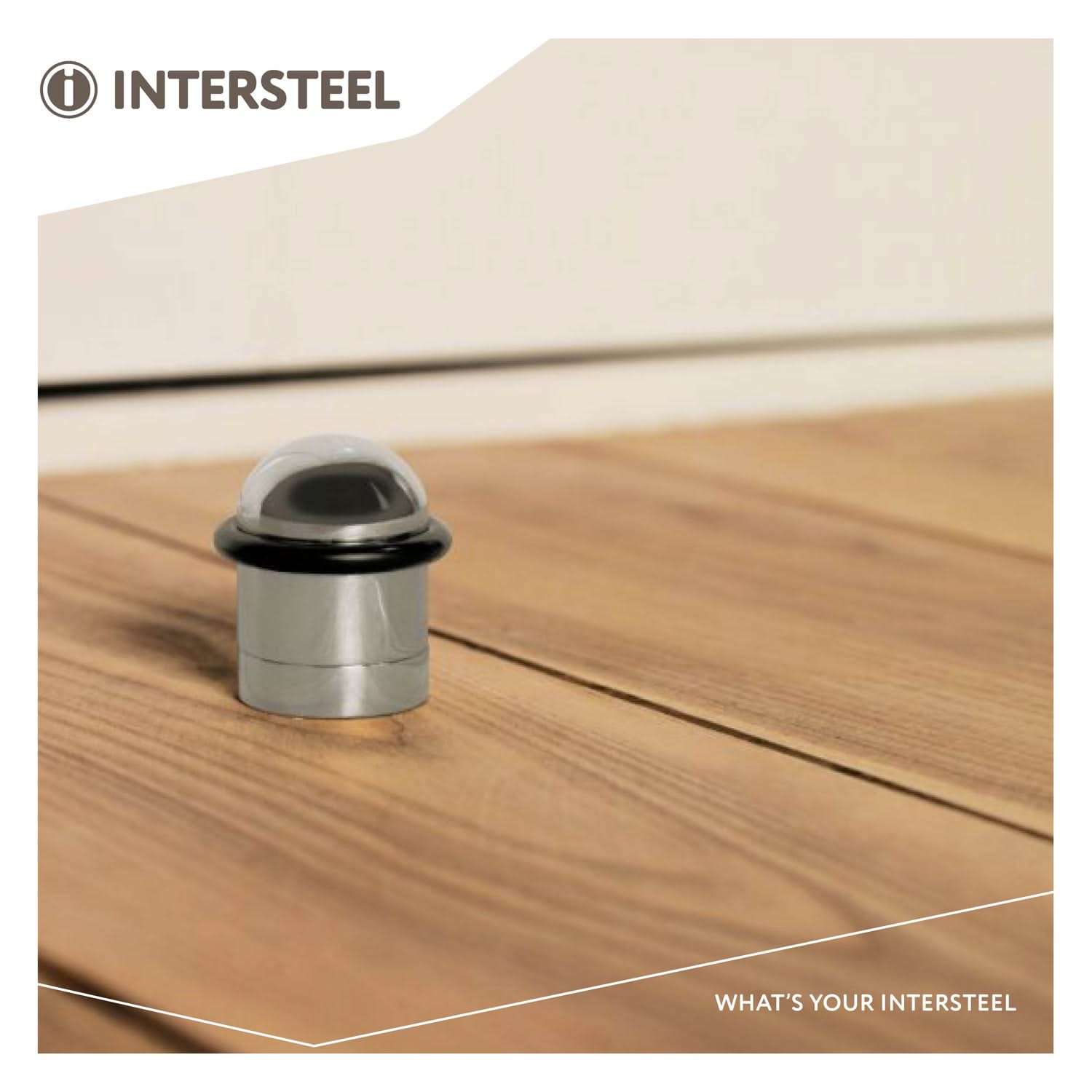 Intersteel Deurstop met ring chroom 2