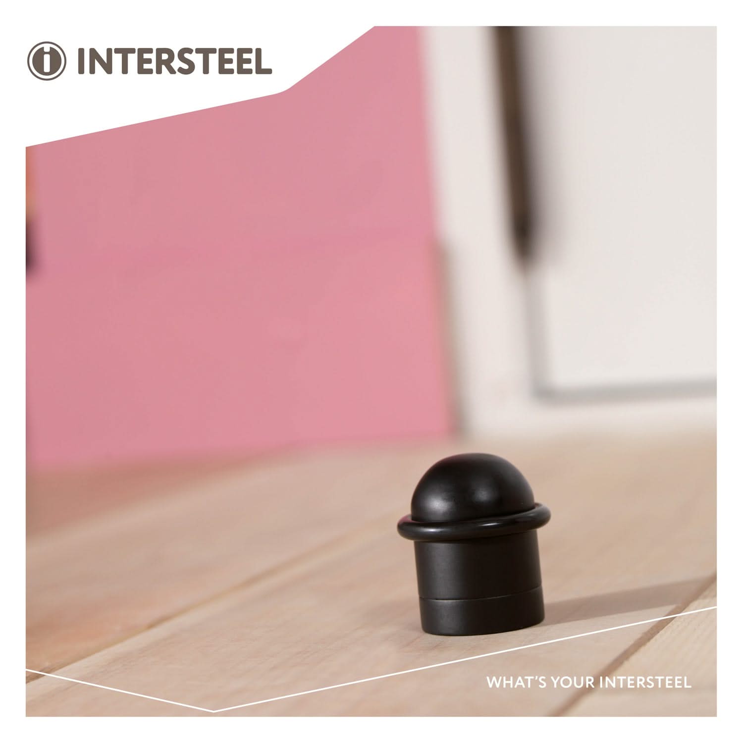Intersteel Deurstop met ring mat zwart 2