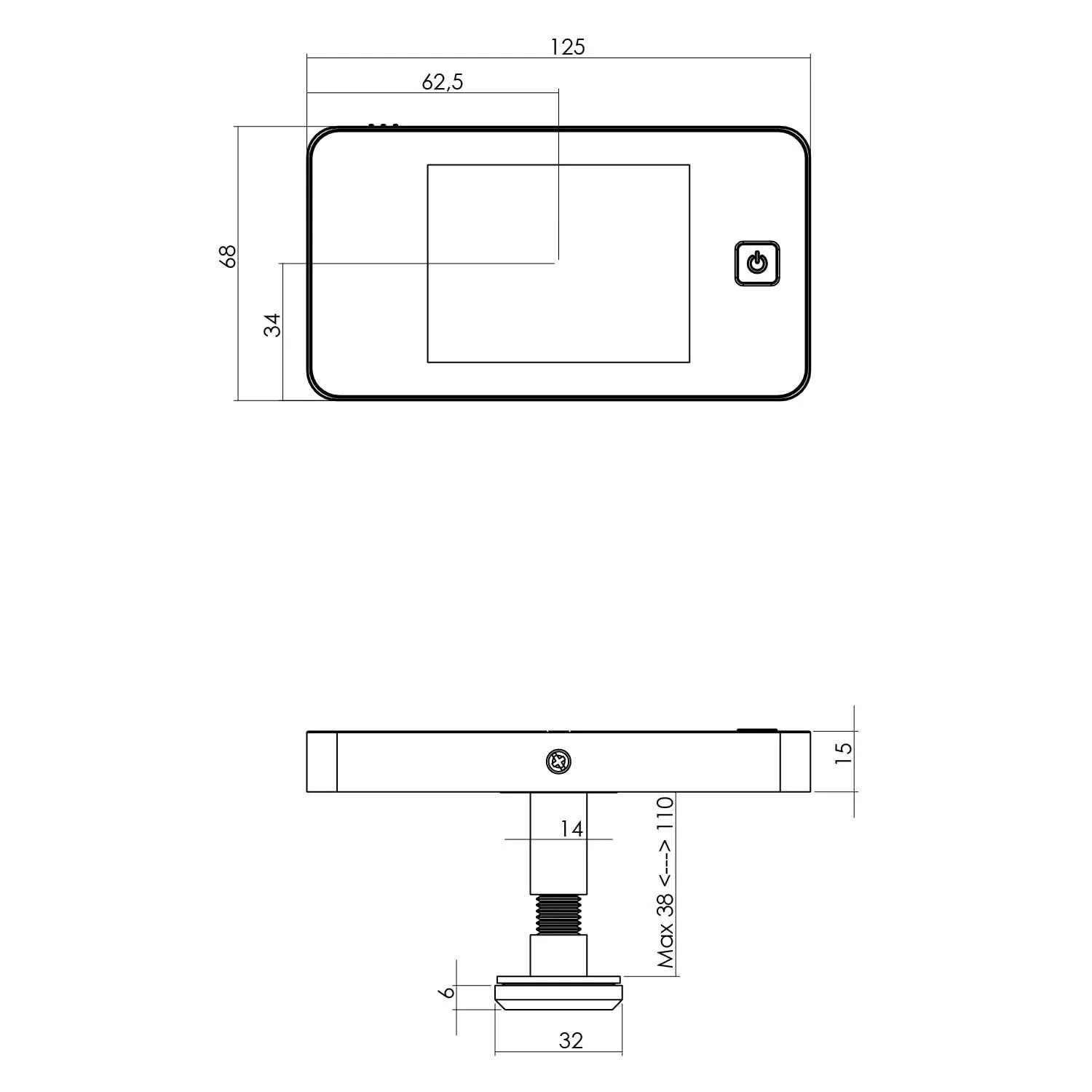 Intersteel Digitale deurcamera DDV 3.0 1