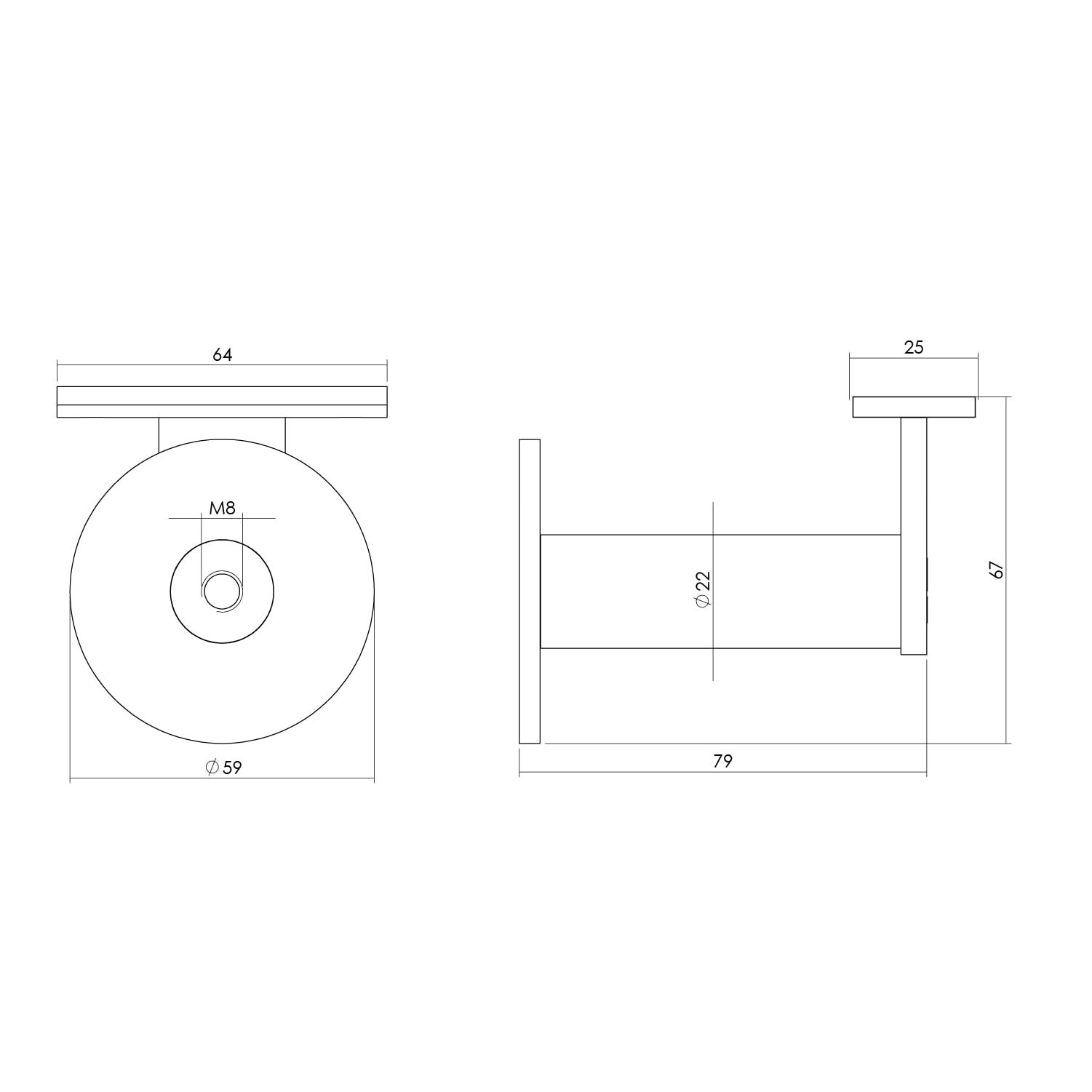 Intersteel Leuninghouder zwaar met vlak zadel rvs geborsteld 1