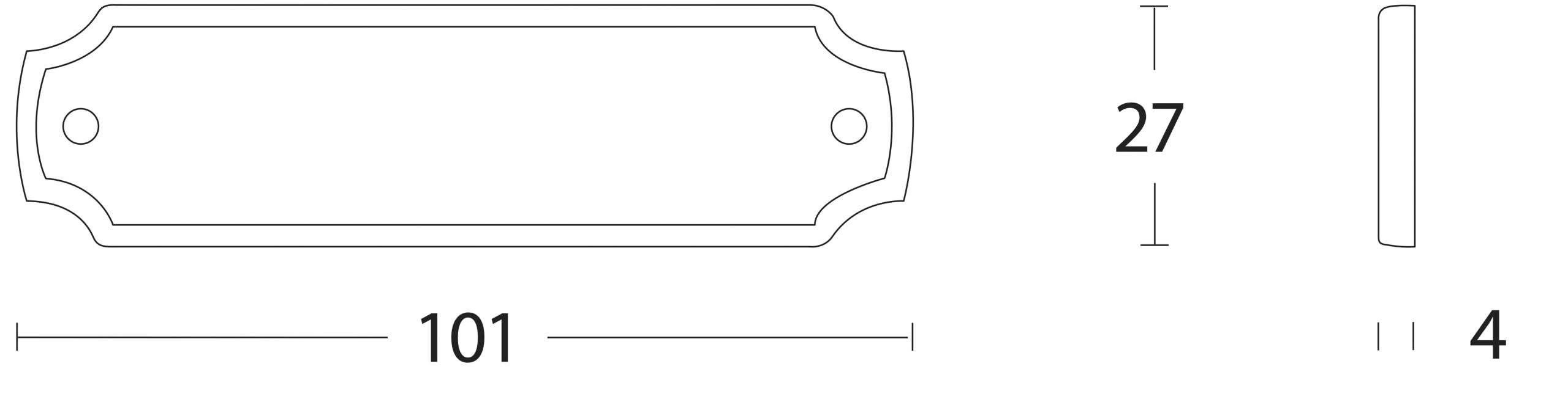 Intersteel Naamplaat 101 x 27 x 4 mm messing gelakt 1 scaled