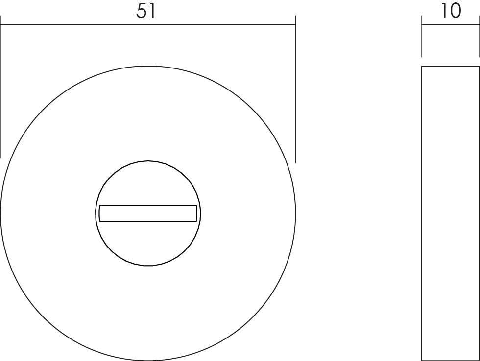 Intersteel Rozet toilet badkamersluiting rond rvs geborsteld 1
