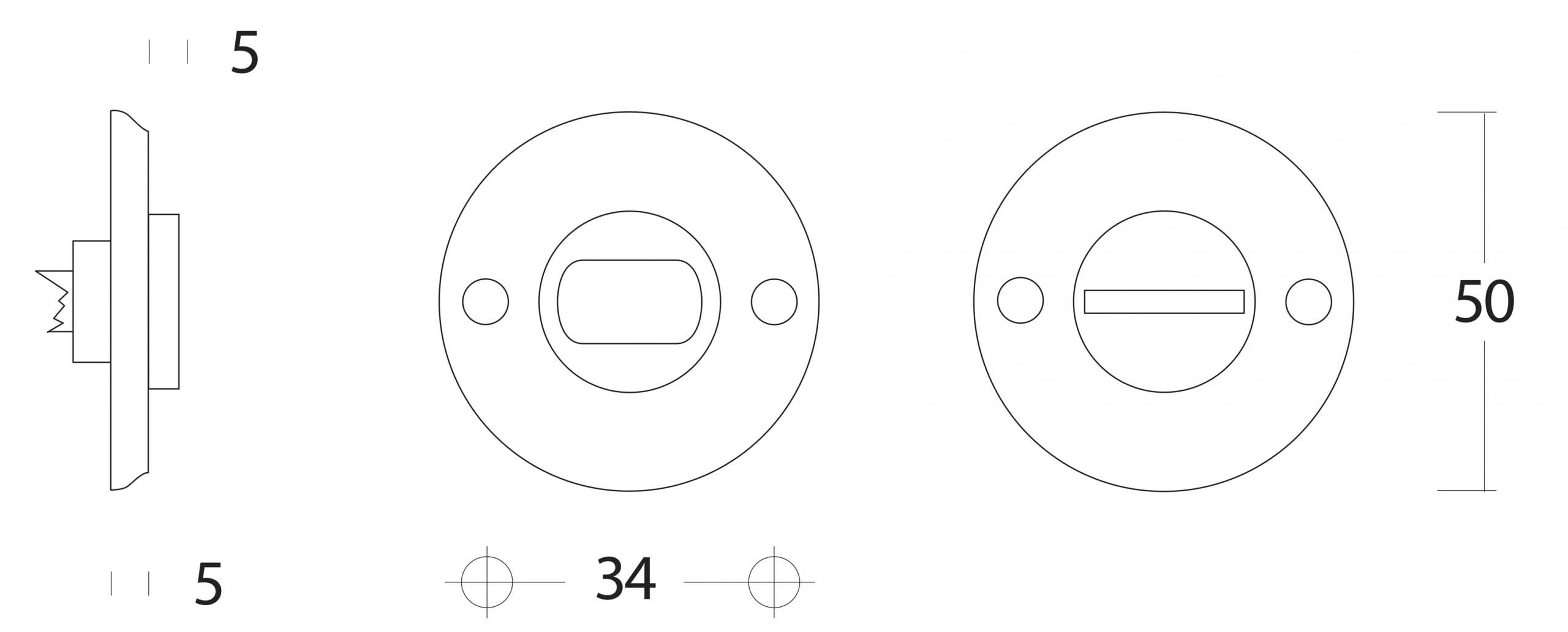 Intersteel Rozet toilet badkamersluiting schroefgat messing gelakt 1 scaled