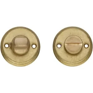 Intersteel | Rozet toilet-/badkamersluiting schroefgat | Messing Getrommeld