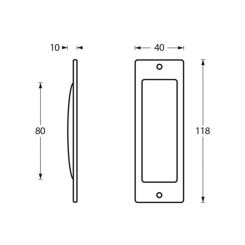 Intersteel Schuifdeurkom nikkel mat 1