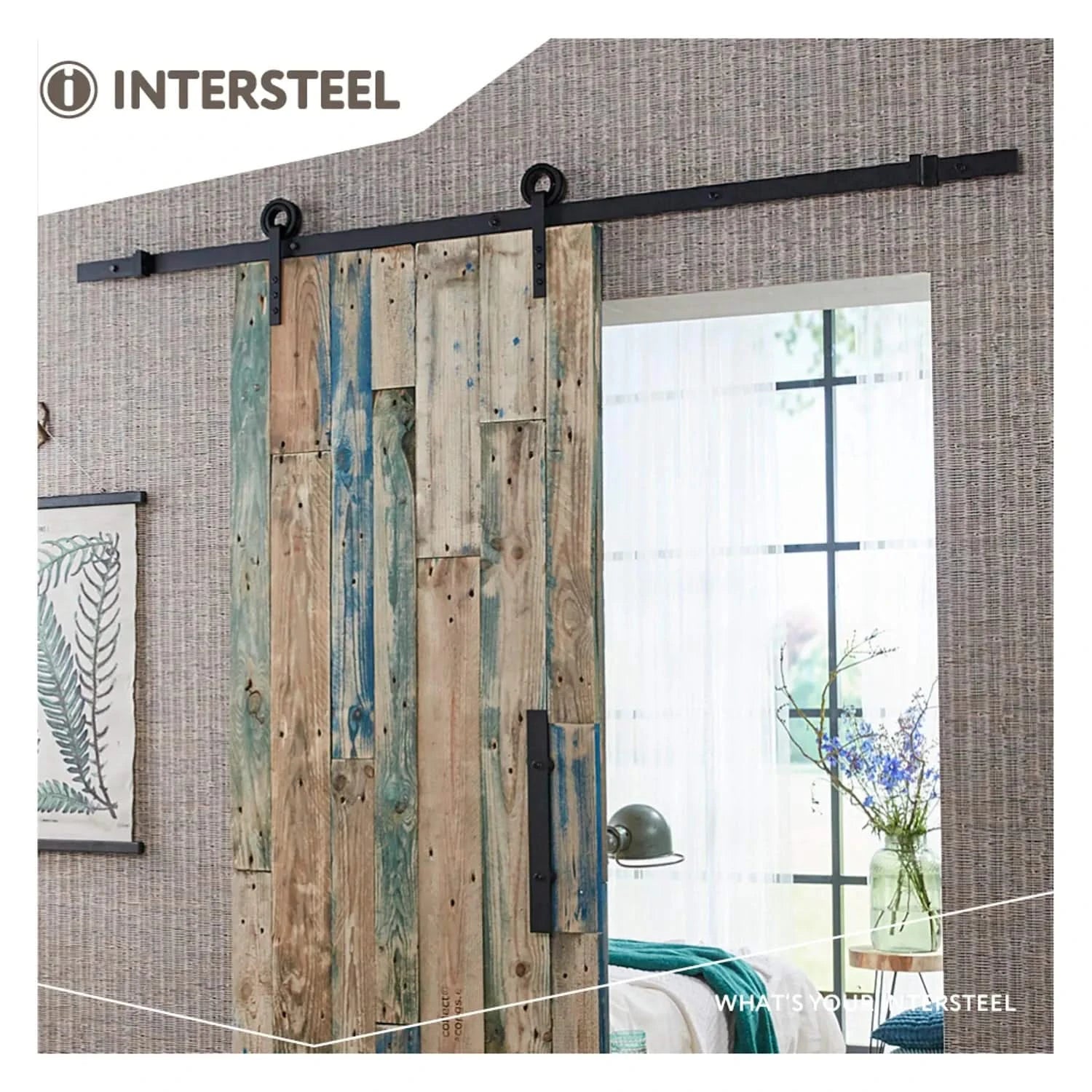 Intersteel Schuifdeursysteem Modern mat zwart 3