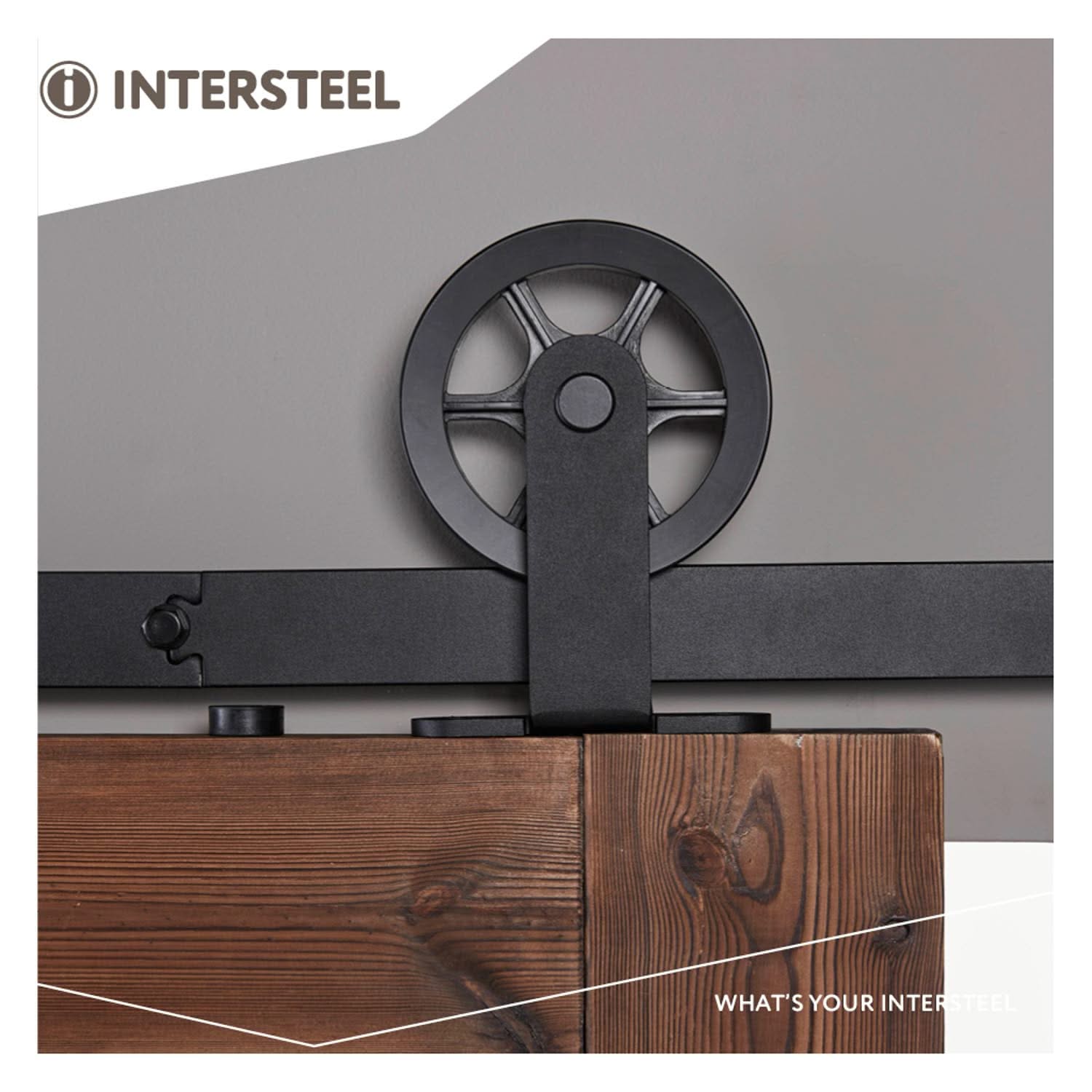 Intersteel Schuifdeursysteem Wheel Top mat zwart 5