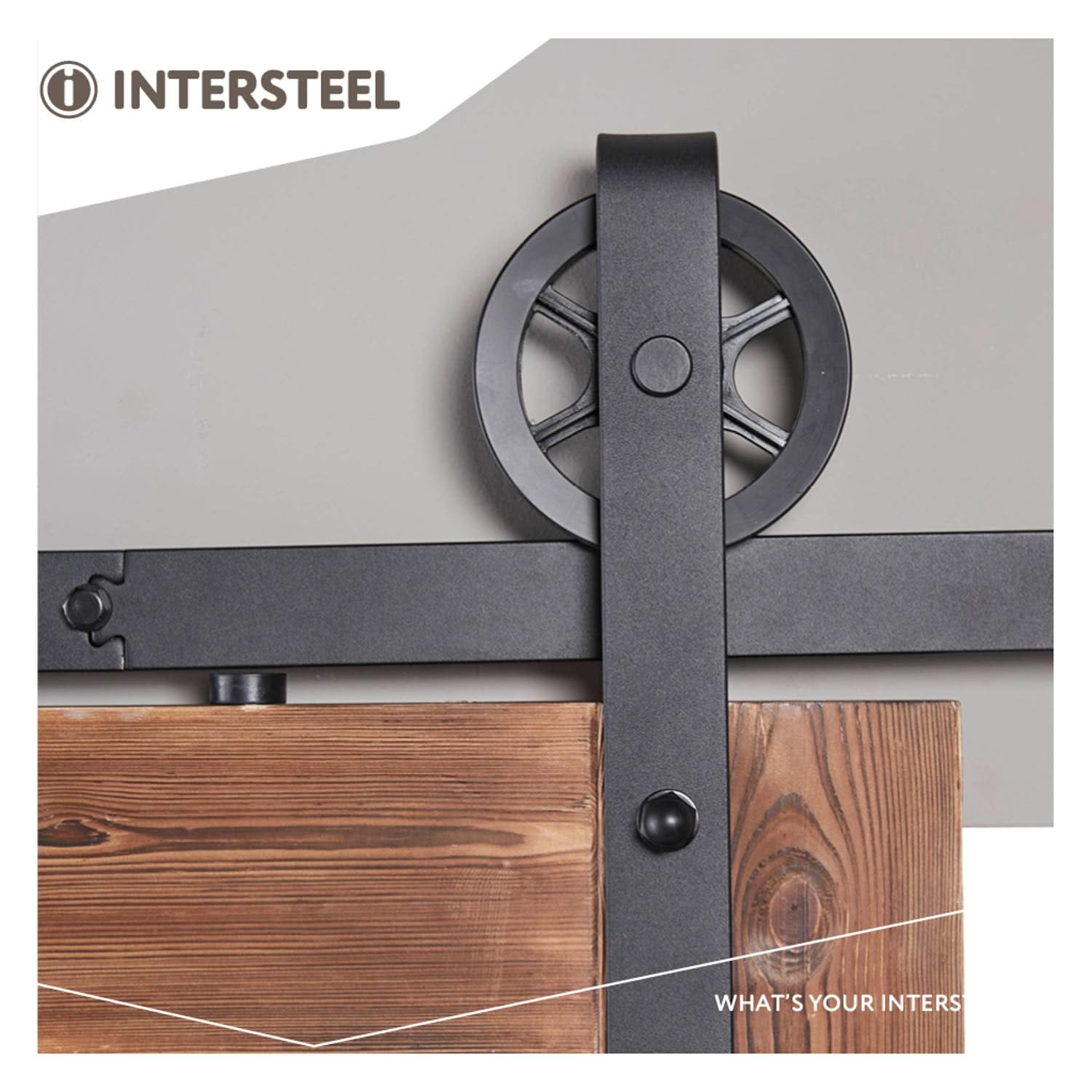 Intersteel Schuifdeursysteem Wheel mat zwart 6