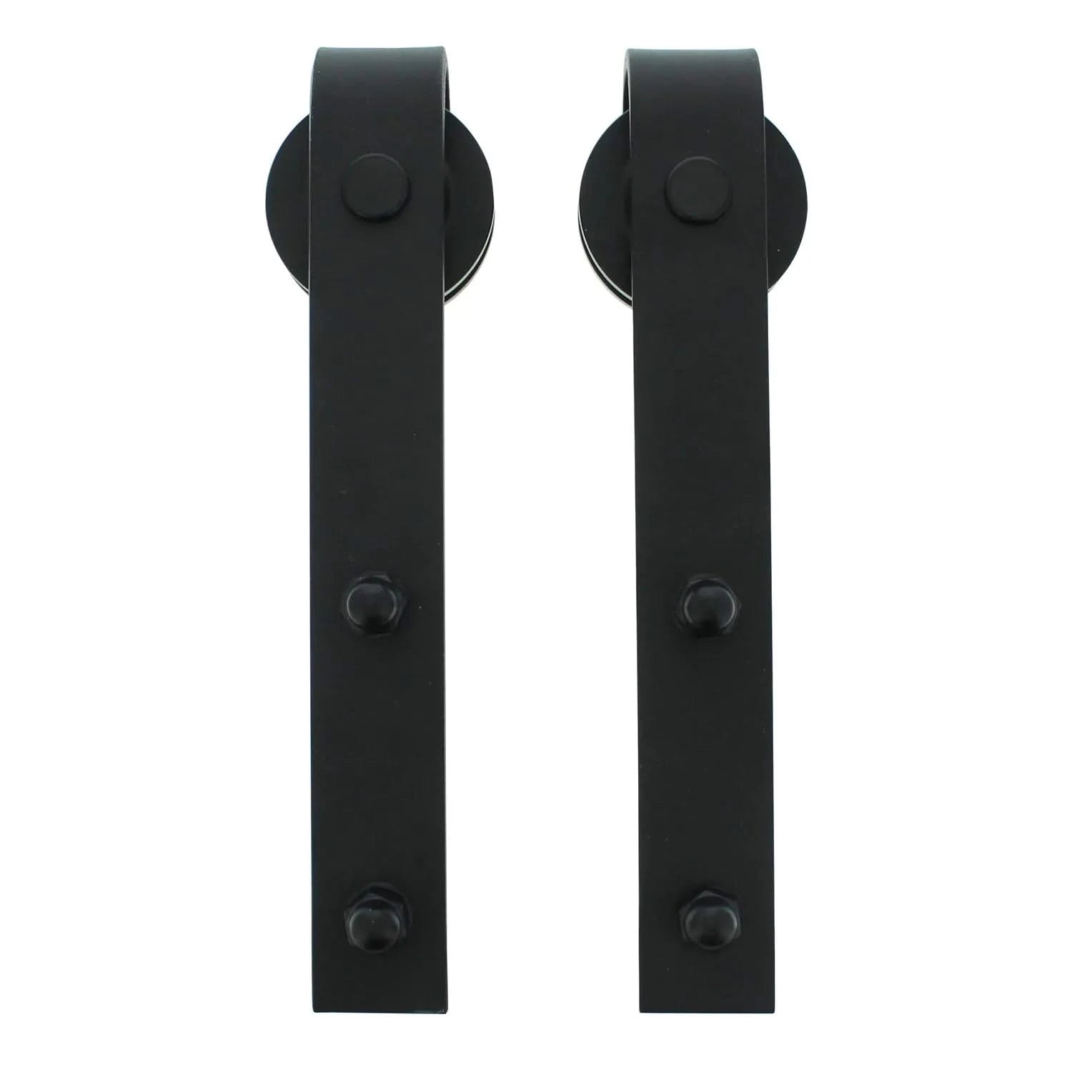 Intersteel | Set van 2 hangrollen | Recht | 290mm | Mat Zwart