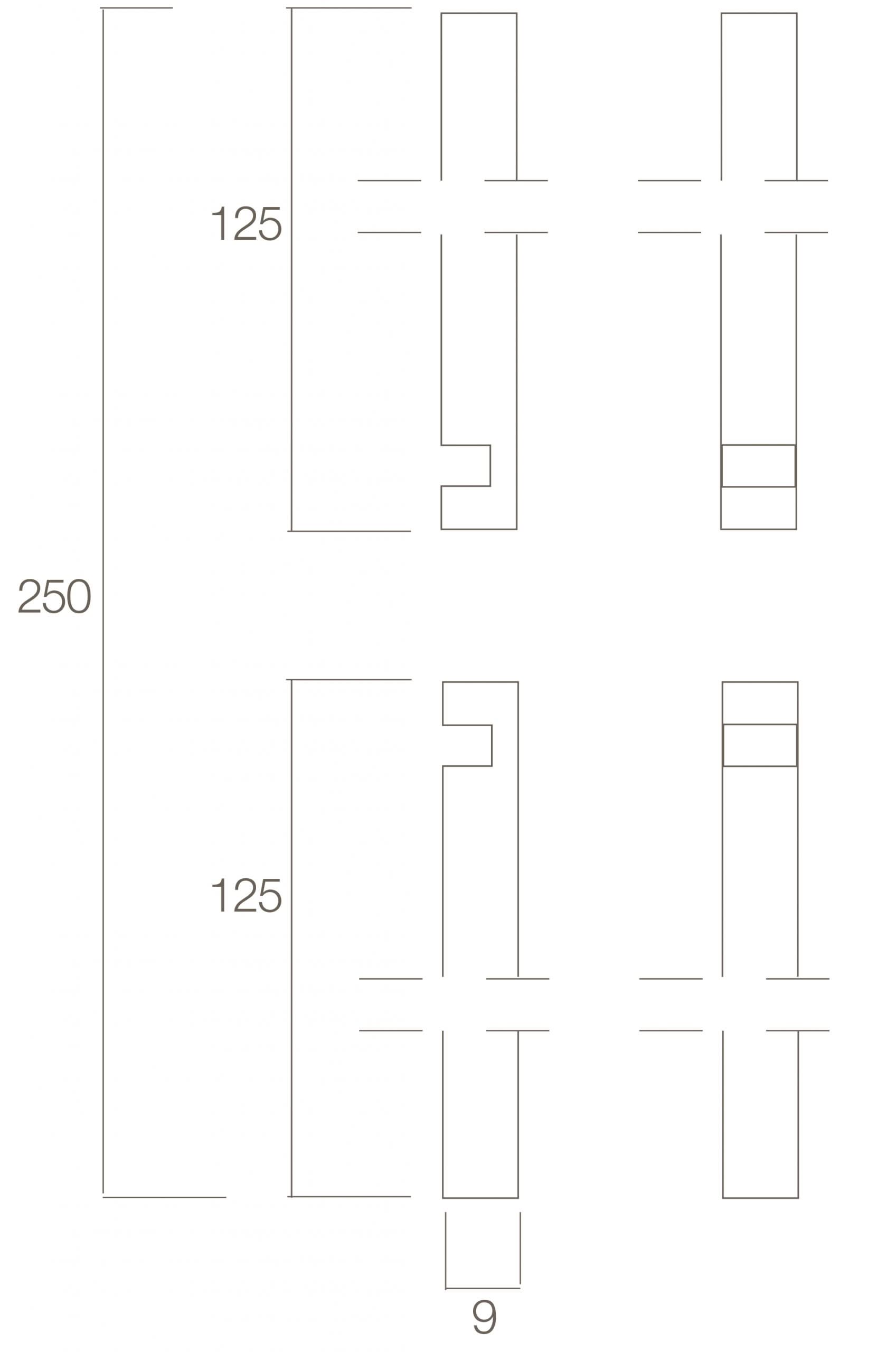 Intersteel Stangenset deurespagnolet 2 x 125 cm messing gelakt 1 scaled