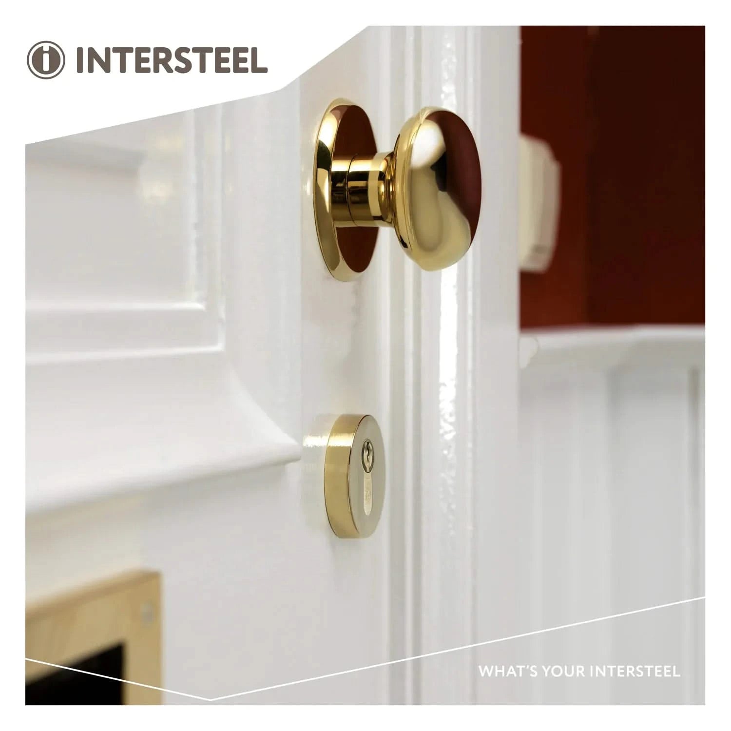 Intersteel Veiligheidsrozet SKG3 kerntrekbeveiliging messing gelakt 2