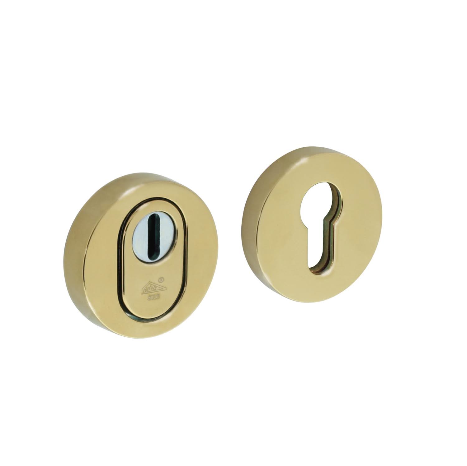 Intersteel | Veiligheidsrozet met kerntrekbeveiliging | SKG3 | Messing Titaan PVD