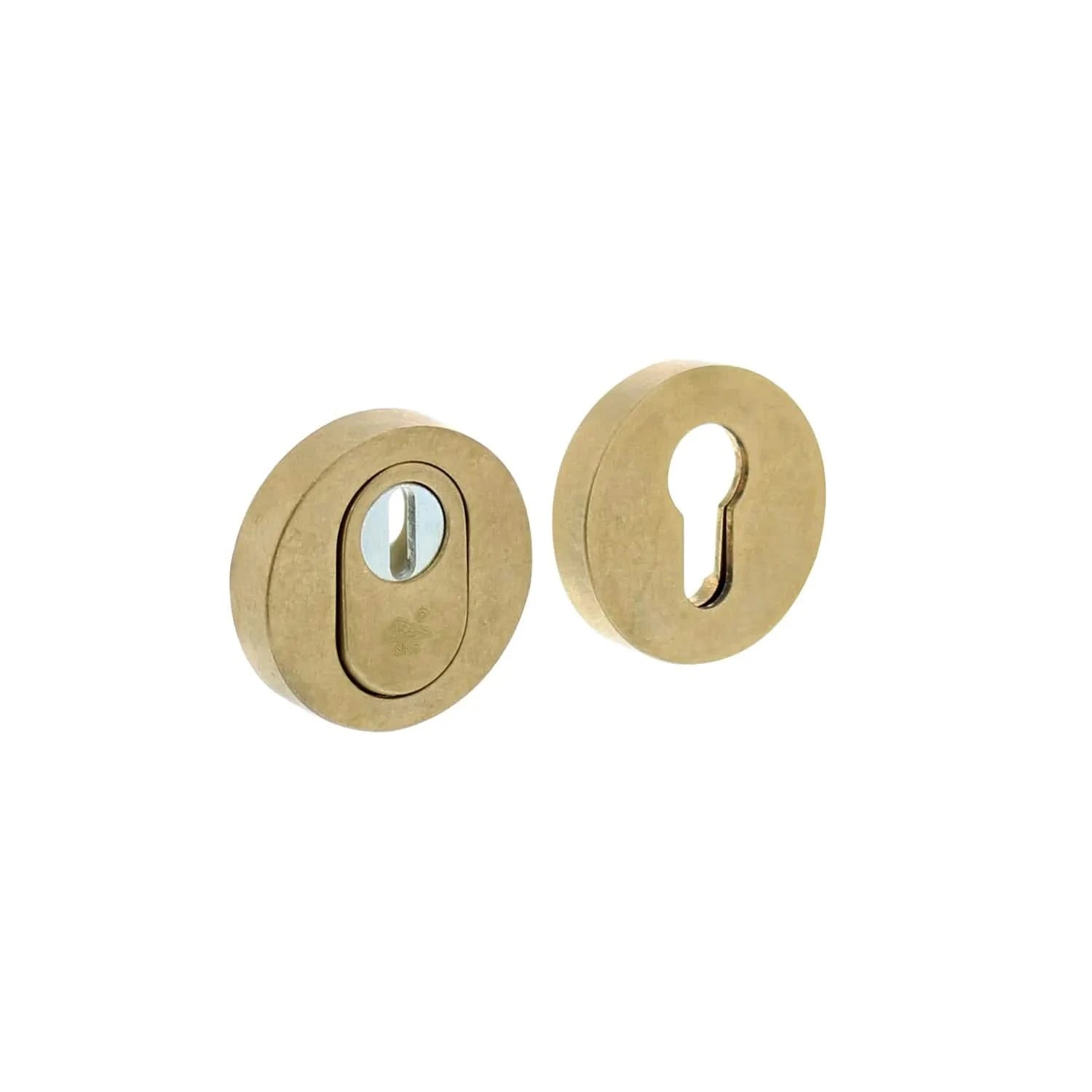 Intersteel | Veiligheidsrozet met kerntrekbeveiliging | SKG3 | Rond | Messing Getrommeld