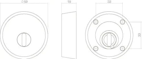 Intersteel Veiligheidsrozet SKG3 voor oplegsloten met kerntrekbeveiliging rvs geborsteld 1