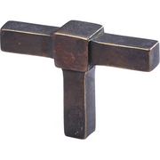jolie cross | meubelknop | antiek brons