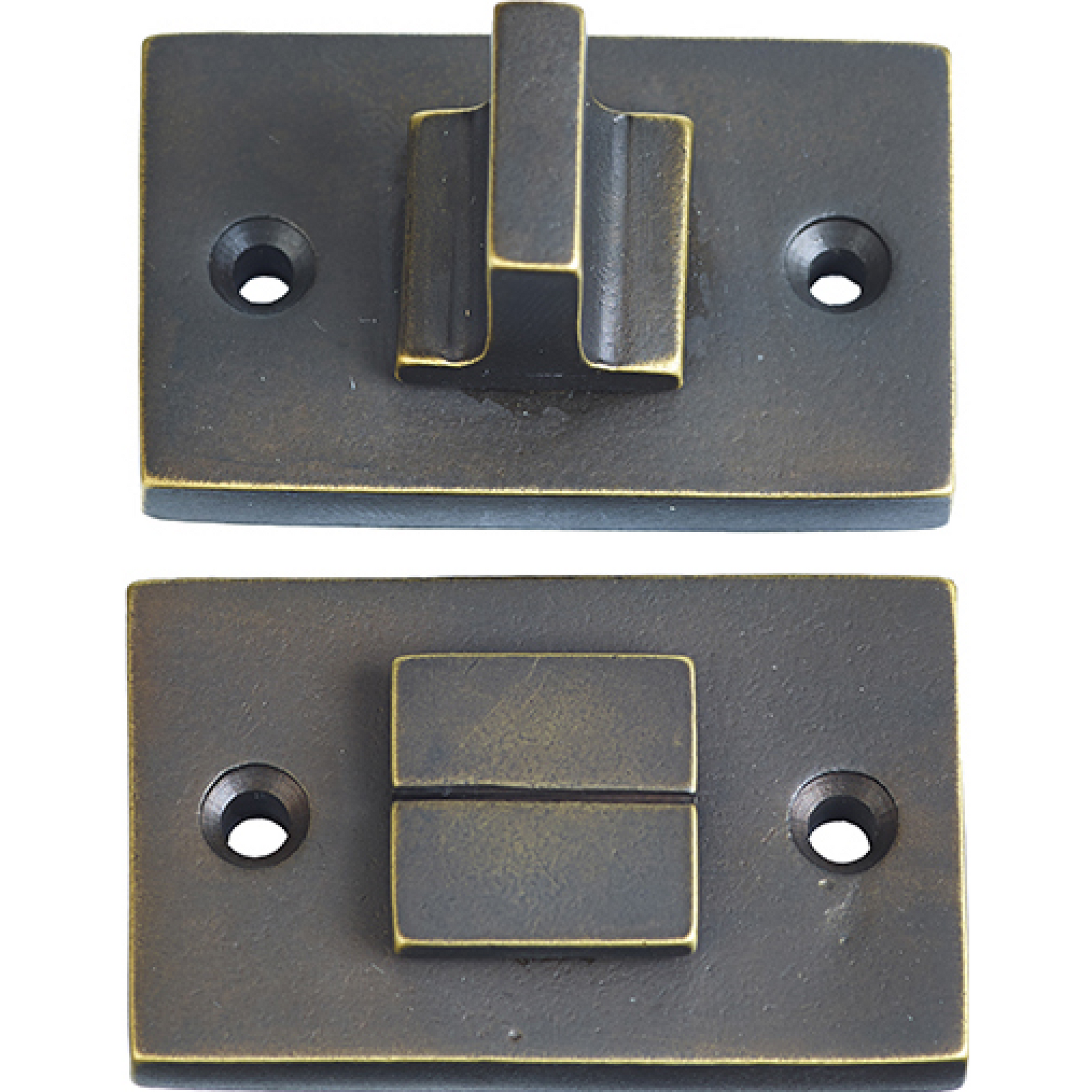 Jolie toiletgarnituur rechthoek 55 x 32 mm antiek brons