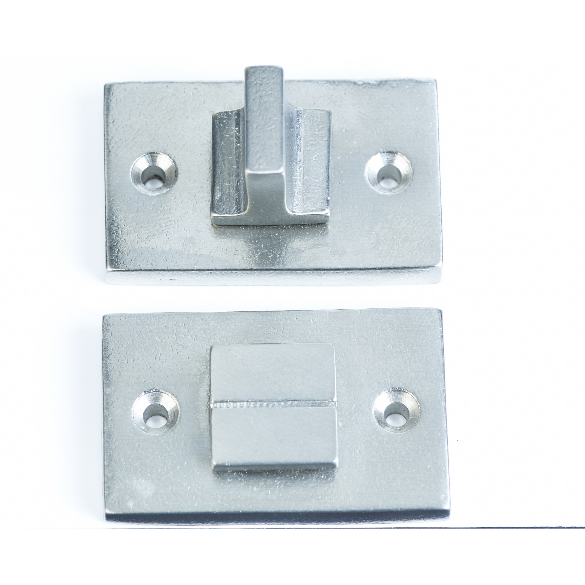 Jolie toiletgarnituur rechthoek 55 x 32 mm oud zilver