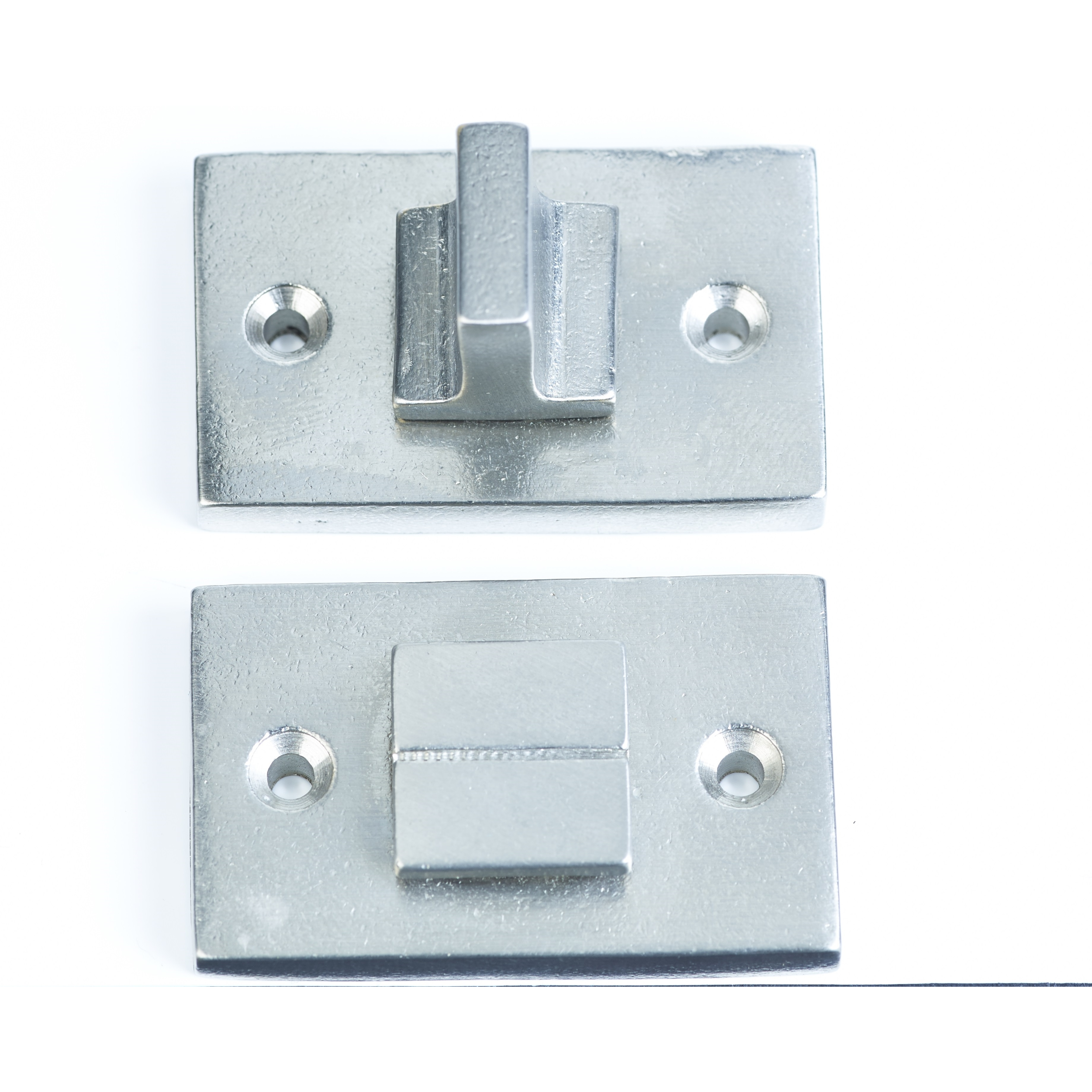 Jolie toiletgarnituur rechthoek 55 x 32 mm oud zilver