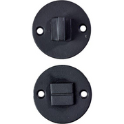 Jolie toiletgarnituur rond 52 mm zwart