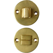 Jolie toiletgarnituur rond 52 mm antiek goud