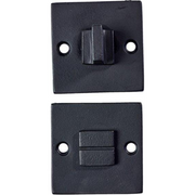 Jolie toiletgarnituur vierkant 52 mm zwart