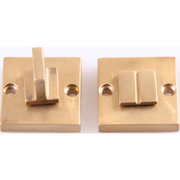 Jolie toiletgarnituur vierkant 42 mm antiek goud