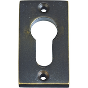 Jolie cilinderrozet rechthoek 57,5 x 32 mm antiek brons