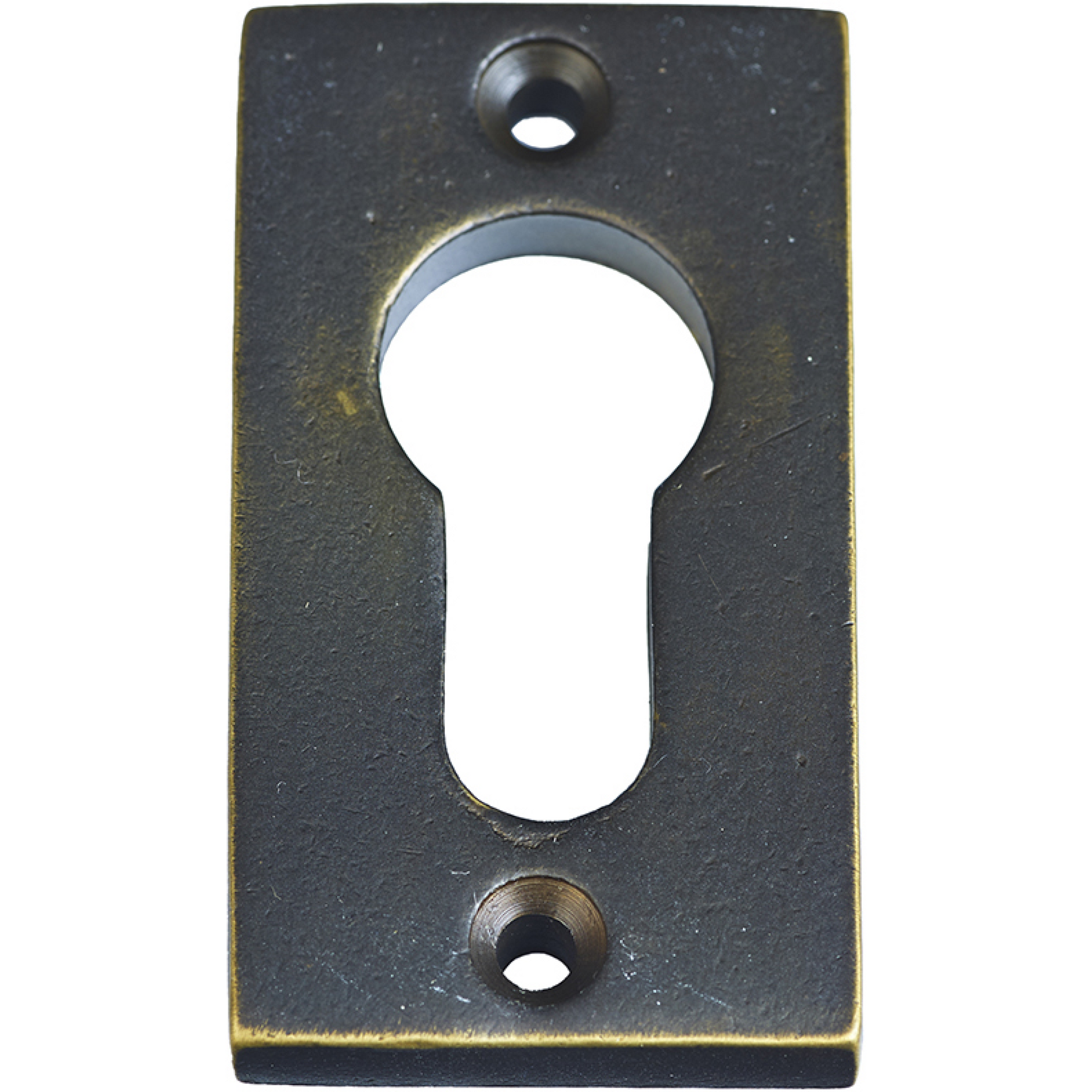 Jolie cilinderrozet rechthoek 57,5 x 32 mm antiek brons