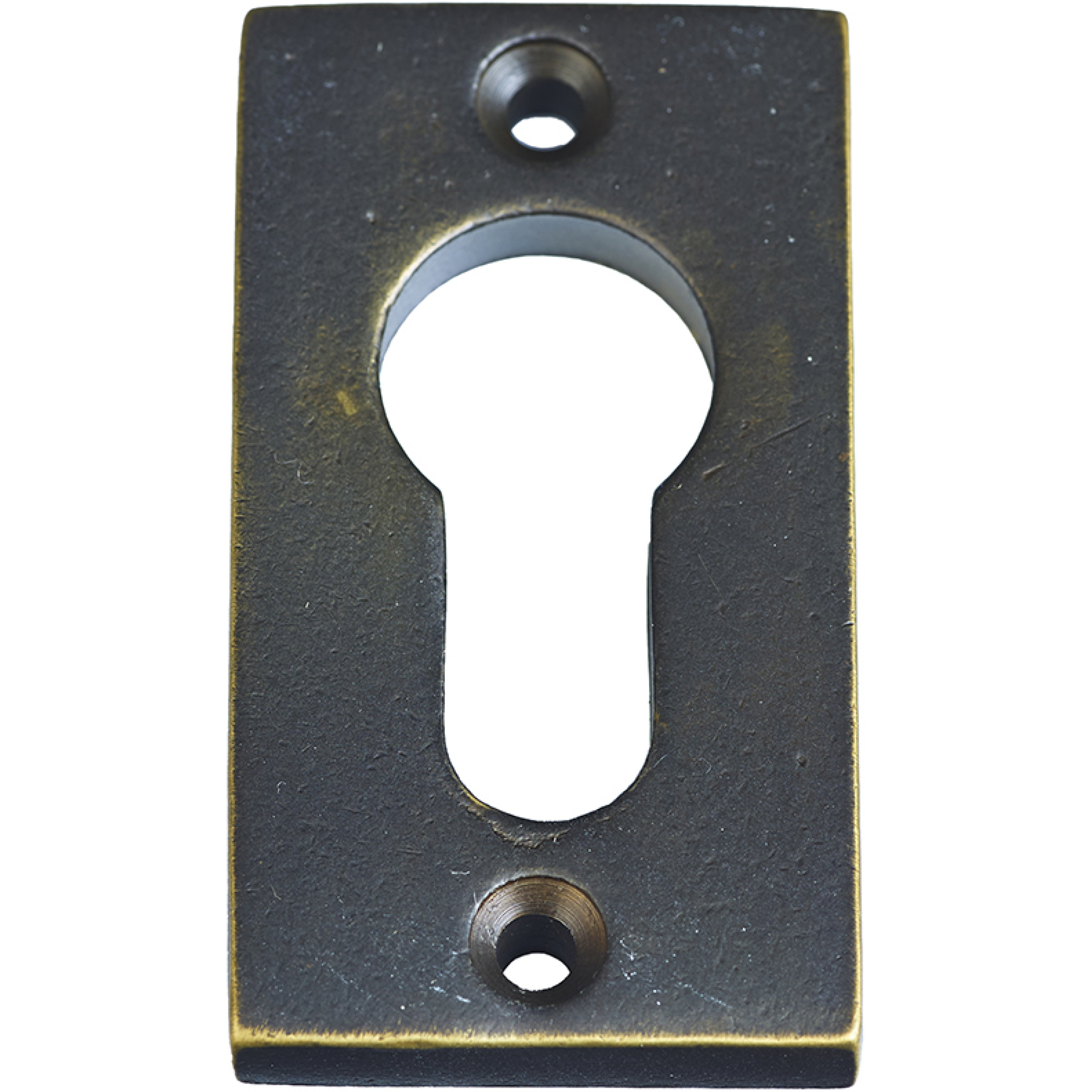 Jolie cilinderrozet rechthoek 57,5 x 32 mm antiek brons